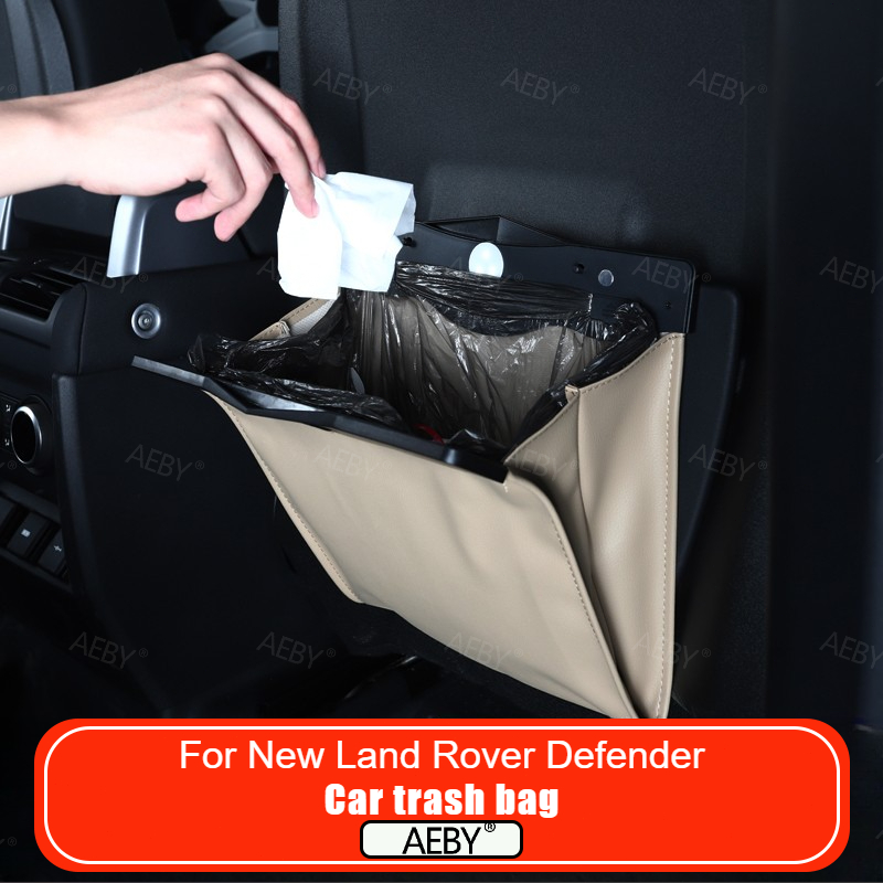 Waterproof Car Trash Can With Lid - For New Land Rover Defender 90
