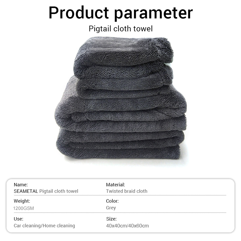 Car Wash Towel 1200GSM Double  - đánh giá và giá Microfiber Car Drying Towel Super Absorbent