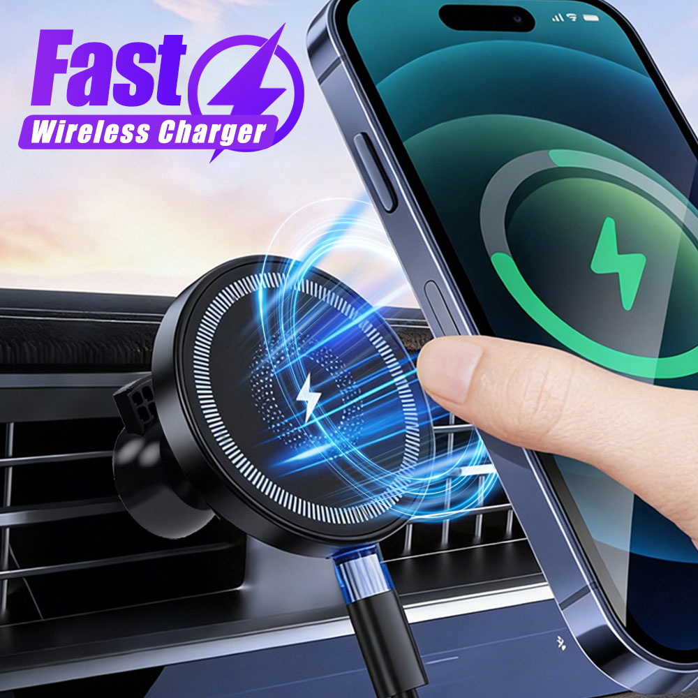 Magnetic Wireless Car Charger  - đánh giá và giá Magnetic Phone Holder For Car Vent