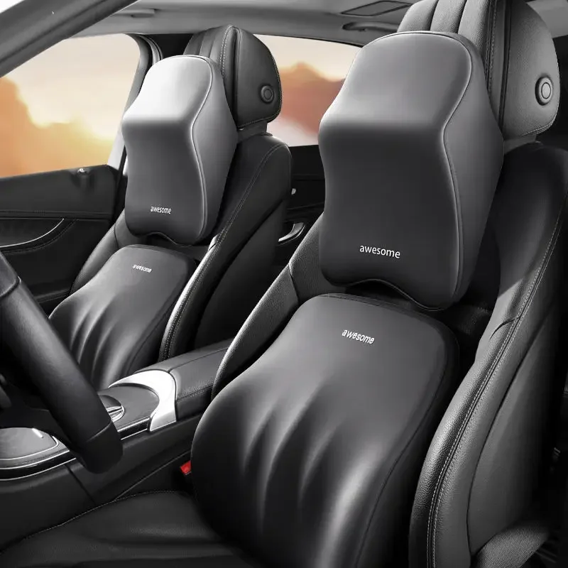 NEW Car Lumbar Back Support He - đánh giá và giá Memory Foam Car Neck Pillow Lumbar Support