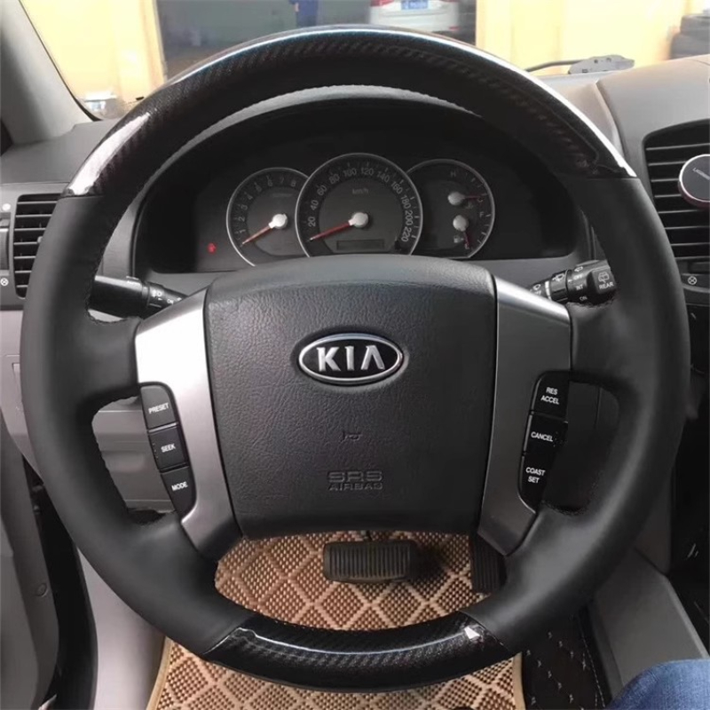 For Kia Sorento 2003-2009 Hand - đánh giá và giá Car Steering Wheel Cover Anti Slip Breathable