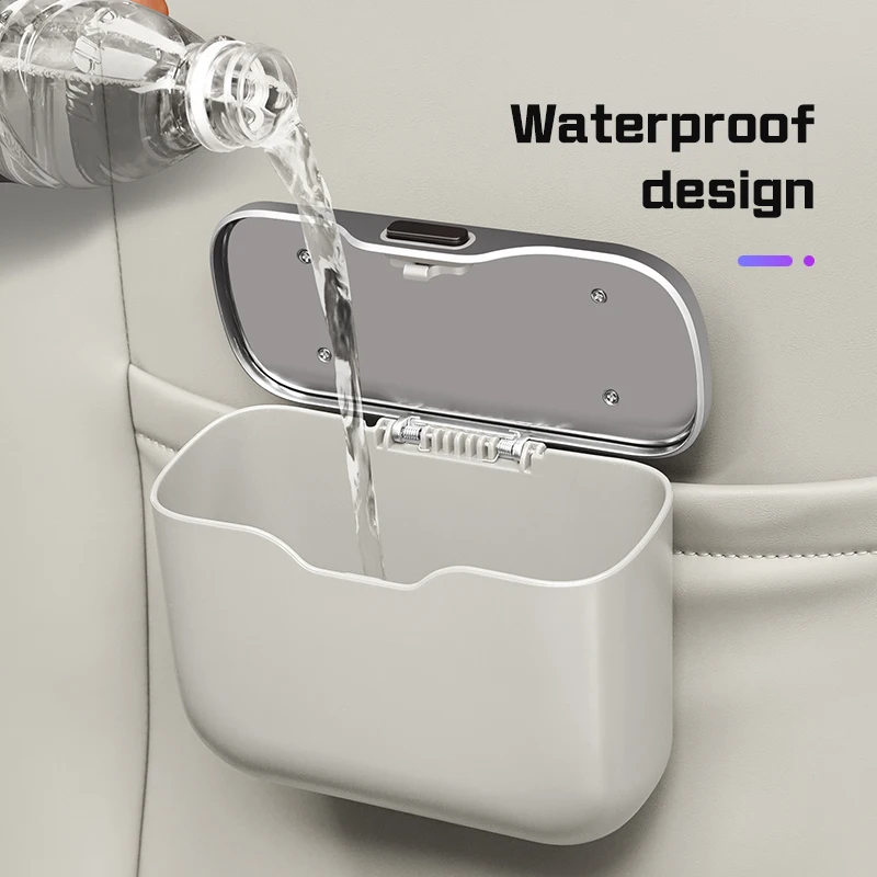 Car Trash Can Portable Hanging - đánh giá và giá Waterproof Car Trash Can With Lid