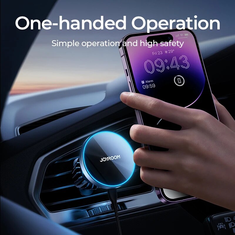 Joyroom Magnetic Car Phone Mou - đánh giá và giá Wireless Car Charger Mount Fast Charging