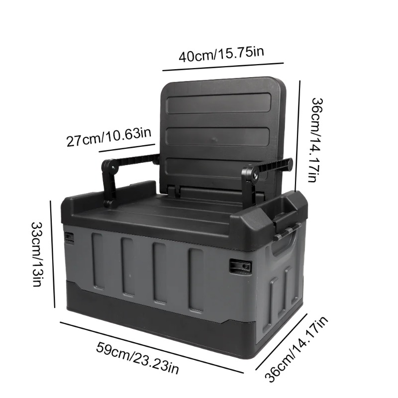 Large Foldable Storage Box Por - đánh giá và giá Car Trunk Organizer Foldable Storage Box
