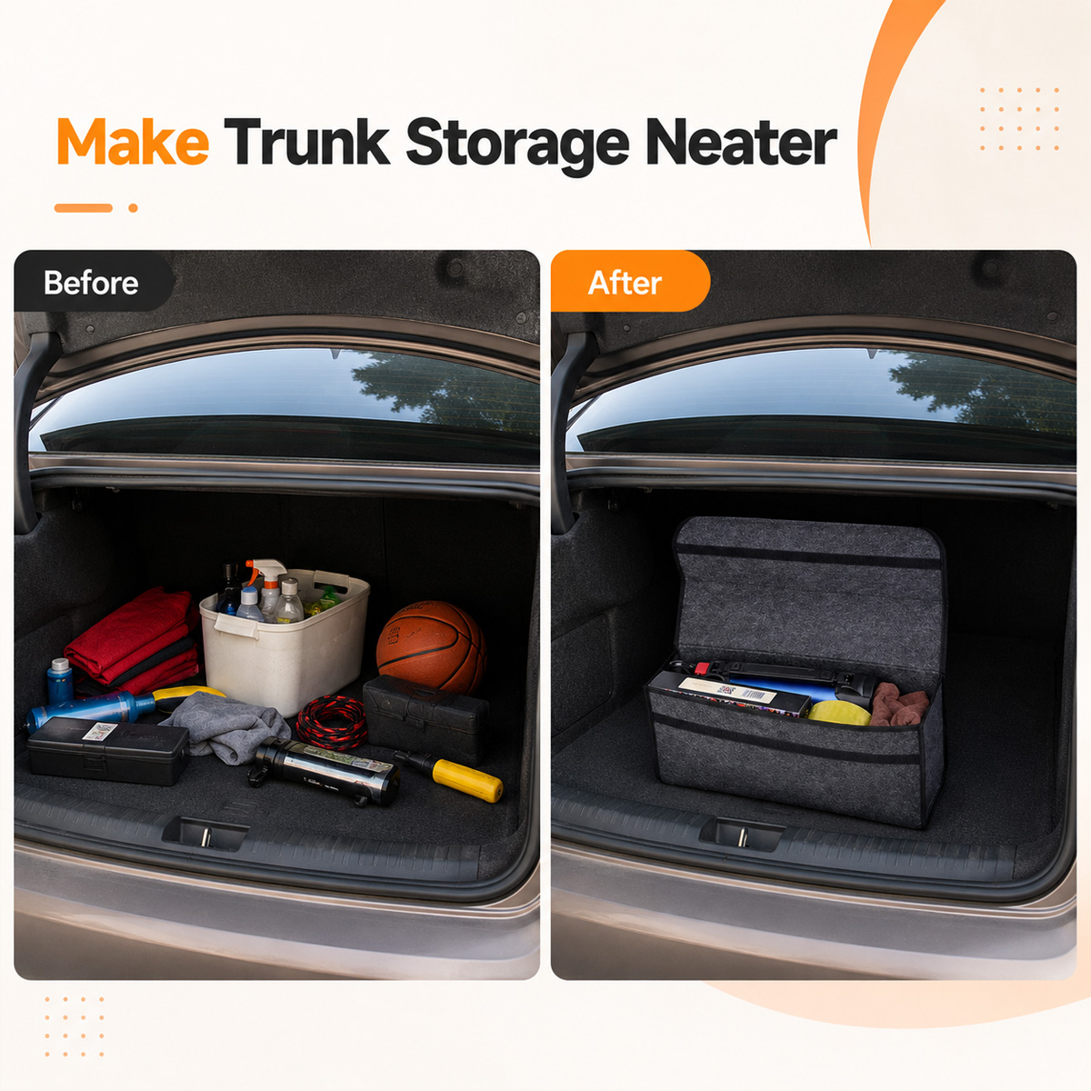 YONGRUN Foldable Felt Car Stor - đánh giá và giá Car Trunk Organizer Foldable Storage Box