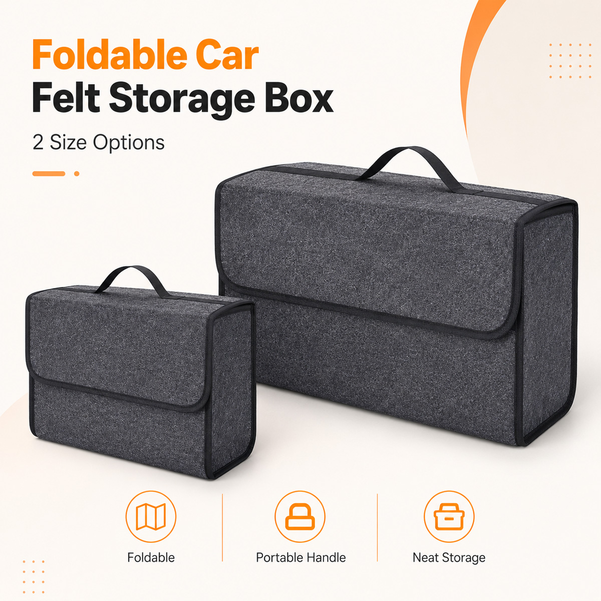 YONGRUN Foldable Felt Car Stor - đánh giá và giá Car Trunk Organizer Foldable Storage Box