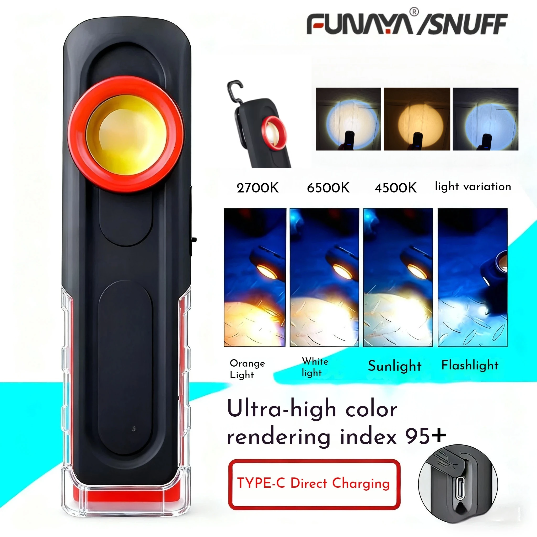 FUNAYA Portable Flashlight Car - đánh giá và giá Auto Repair Tools