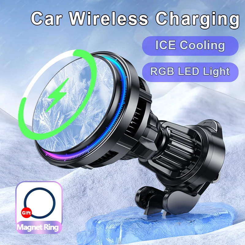 ice Cooling Magnetic Wireless  - đánh giá và giá Wireless Car Charger Mount Fast Charging