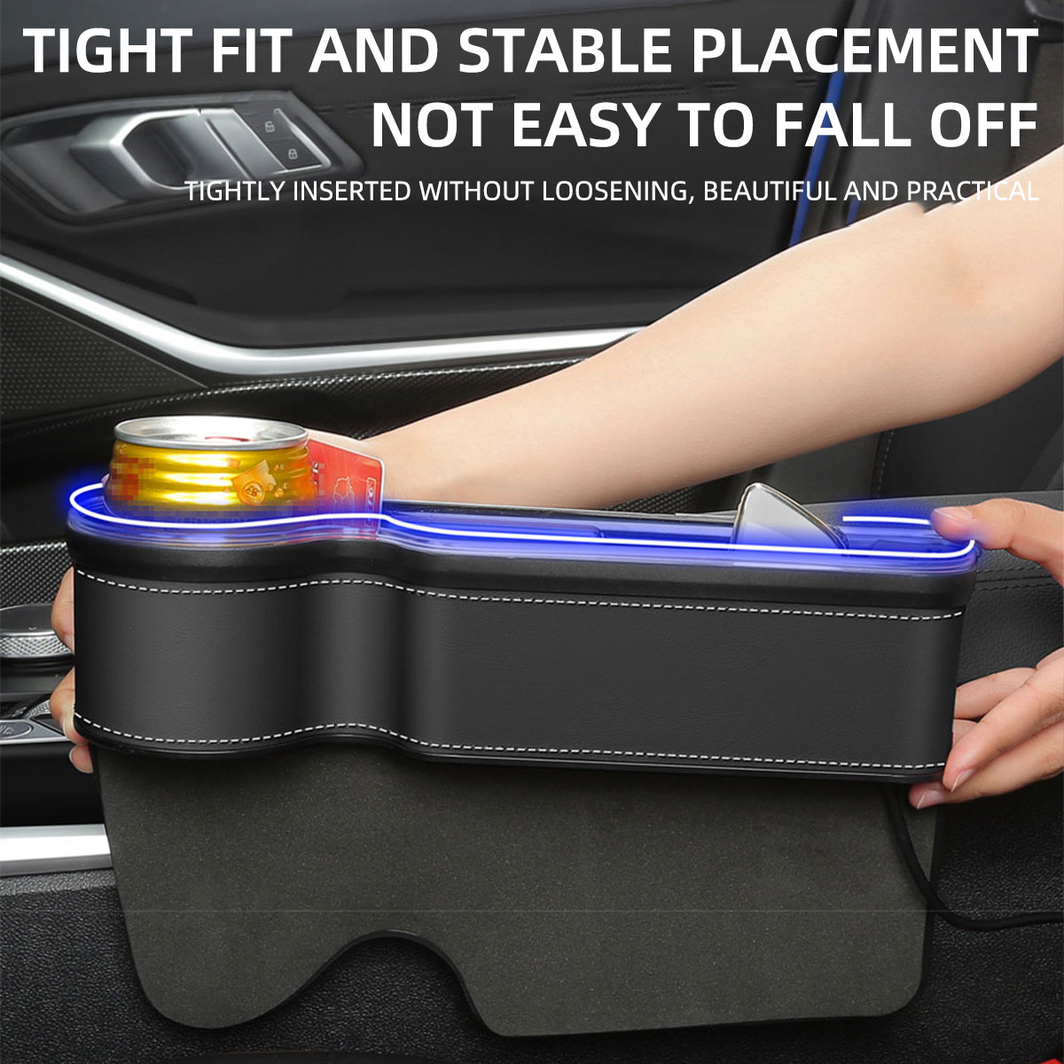 Car Seat Gap Filler Cup Holder - đánh giá và giá Seat Gap Filler Organizer With Usb Charger