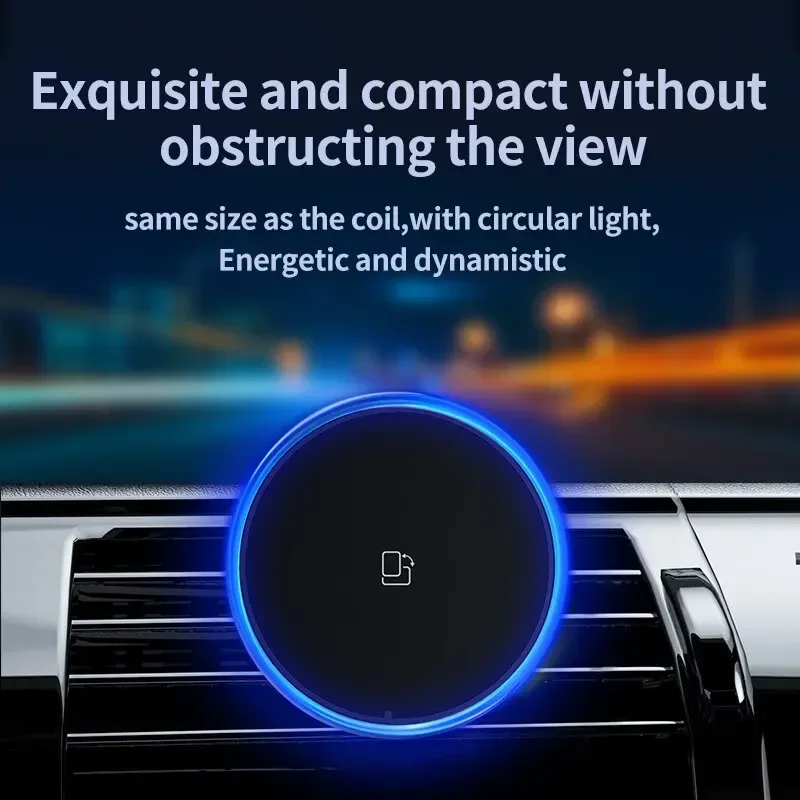 LED/RGB Magnetic Car Wireless  - đánh giá và giá Wireless Car Charger Mount Fast Charging