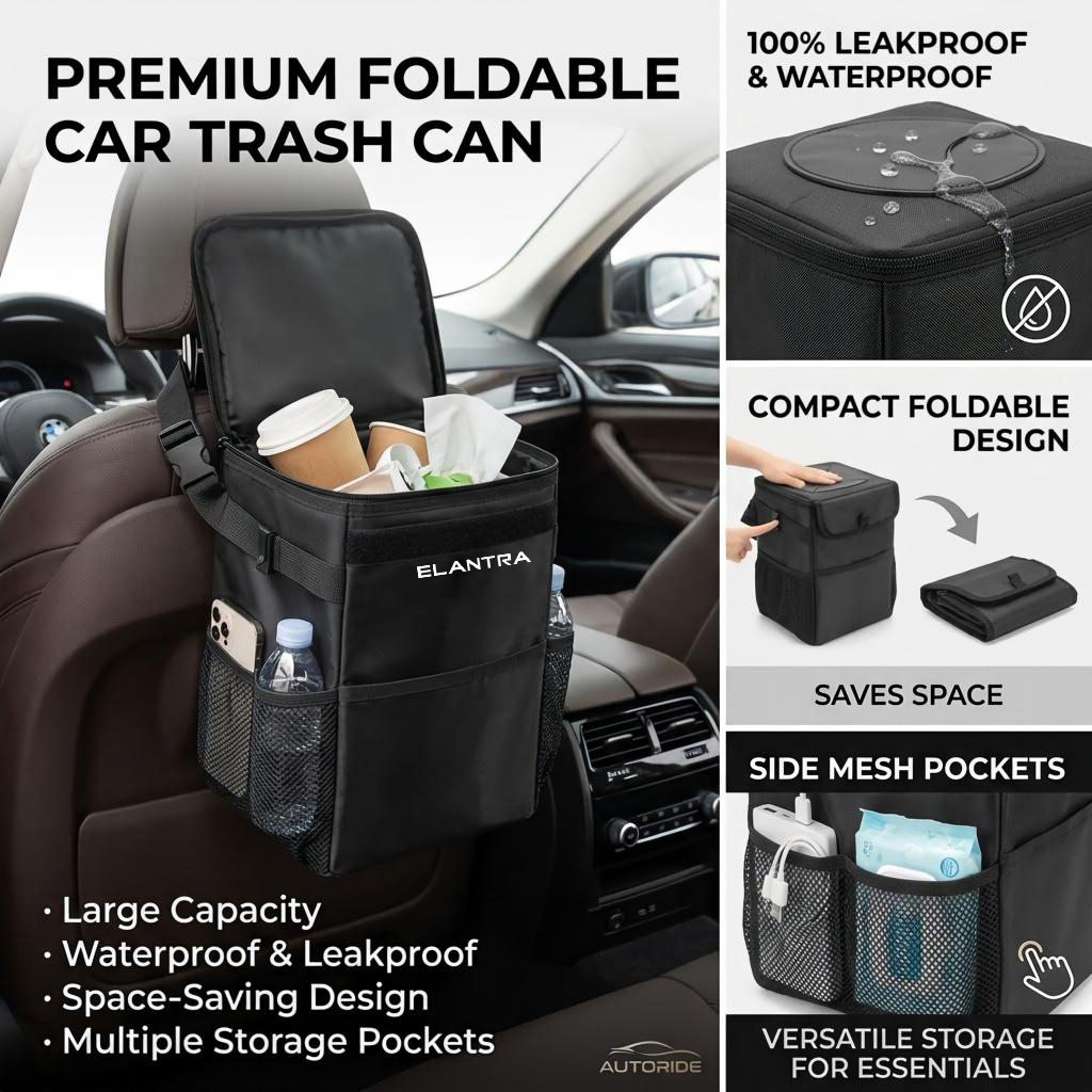 Waterproof car trash can stora - đánh giá và giá Waterproof Car Trash Can With Lid