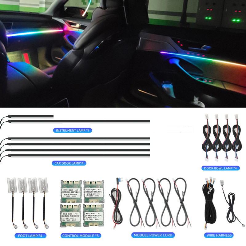 LED Car Interior Ambient Light - đánh giá và giá Led Ambient Interior Car Lights App Control