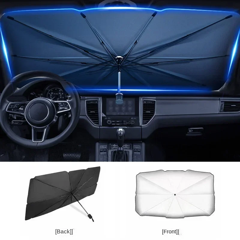 Portable Car Sun Shade Umbrell - đánh giá và giá Car Sunshade Windshield Umbrella Foldable