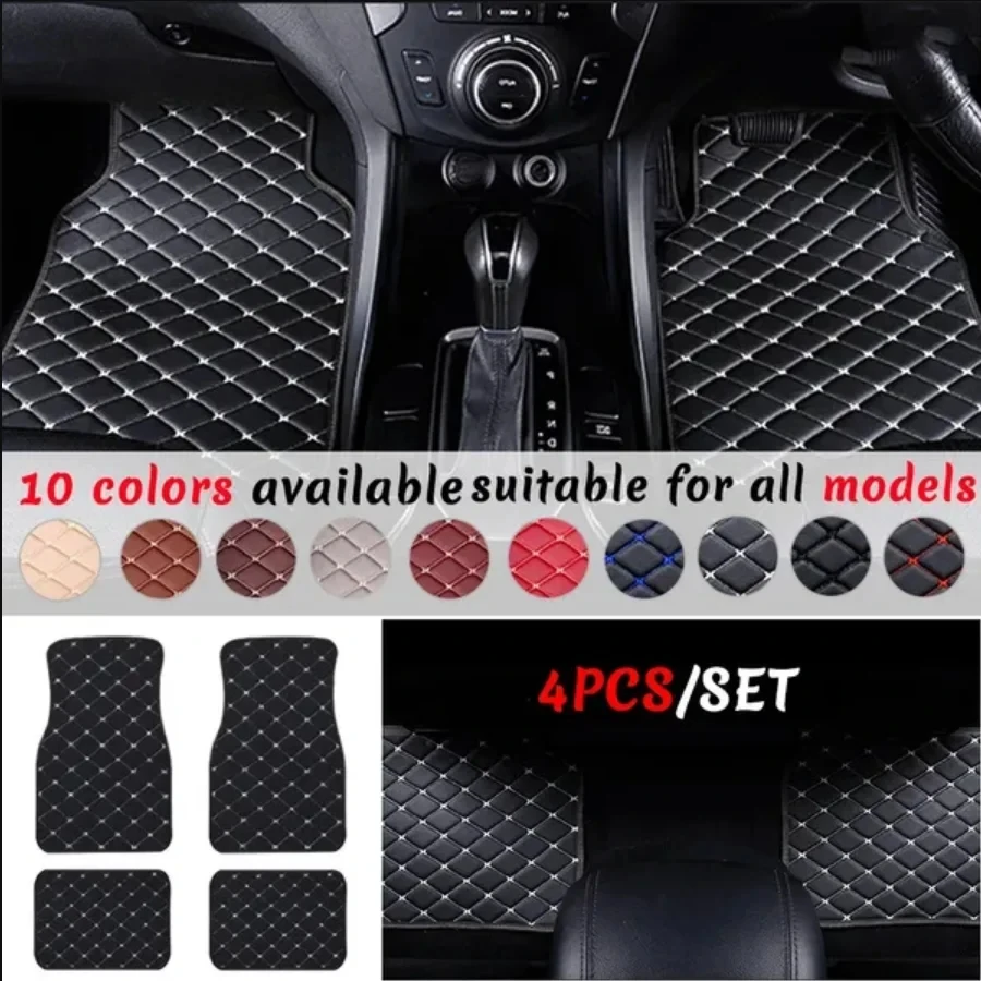 Car Floor Mats 4PCS Universal  - đánh giá và giá Car Floor Mats Universal Waterproof Leather