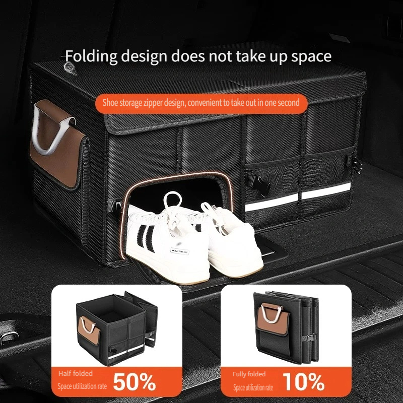 Waterproof Foldable 95L Oxford - đánh giá và giá Car Trunk Organizer Foldable Storage Box
