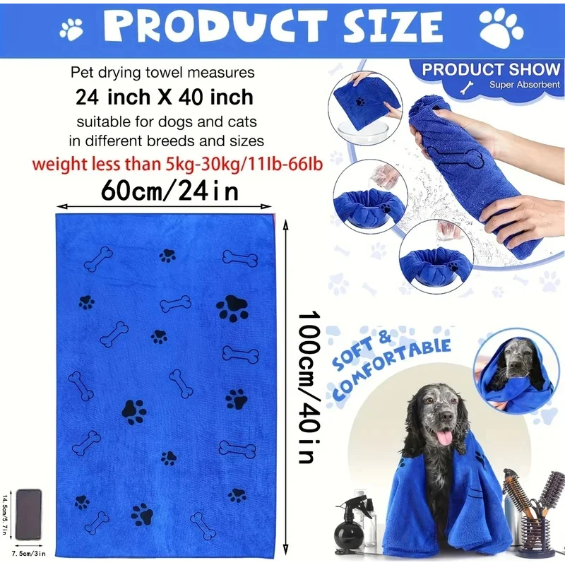 1/2pcs Microfiber Pet Bath Tow - đánh giá và giá Microfiber Car Drying Towel Super Absorbent