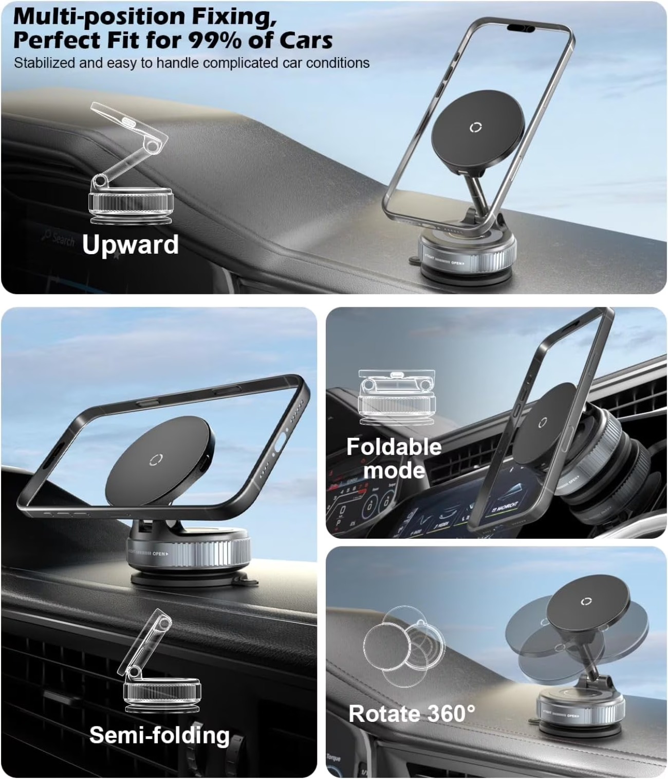 15W Wireless Fast Charger Car  - đánh giá và giá Wireless Car Charger Mount Fast Charging